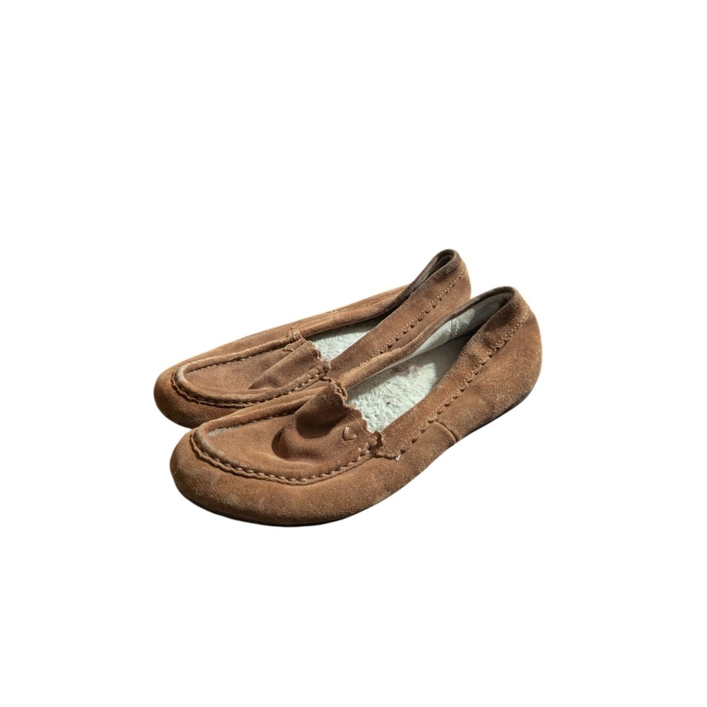 Vionic McKenzie Women's Toffee Suede Loafer Slippers Orthotic Shoes Sz 8.5‎